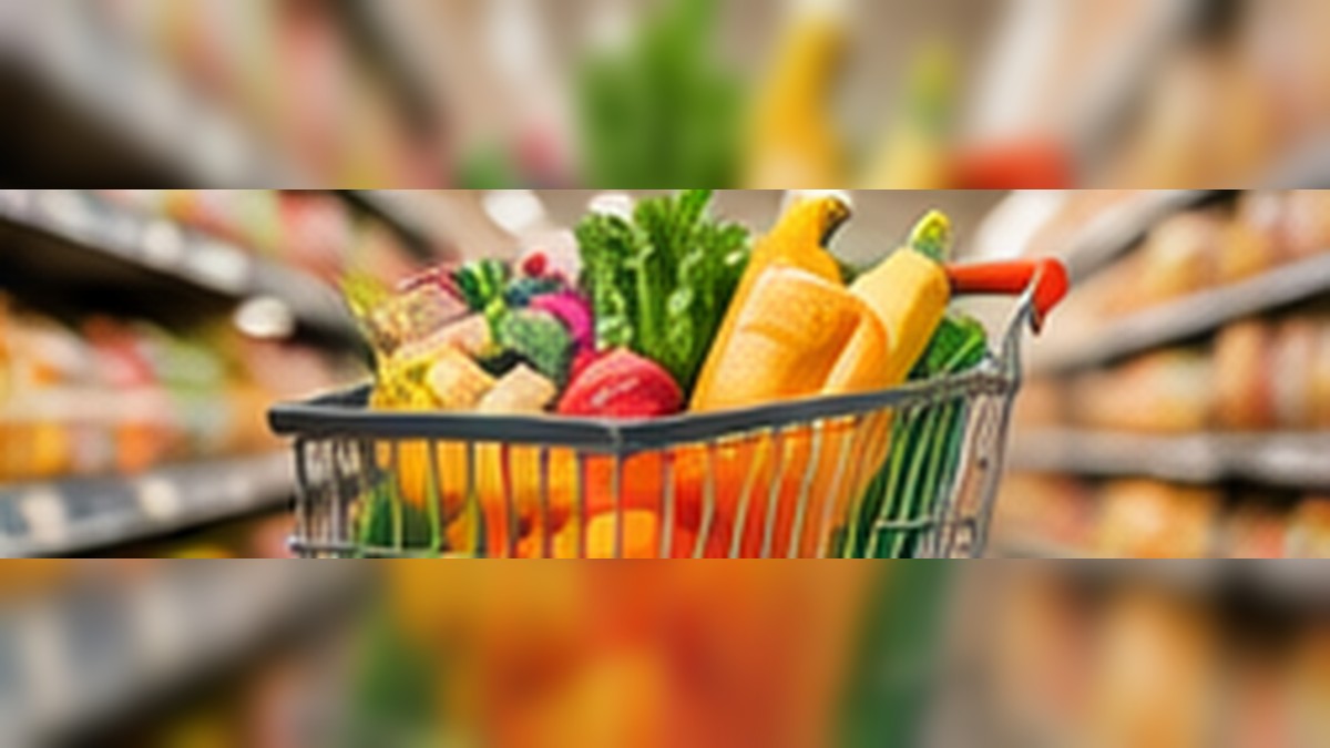 Lebensmittel und frische Produkte für einen geplanten Wocheneinkauf