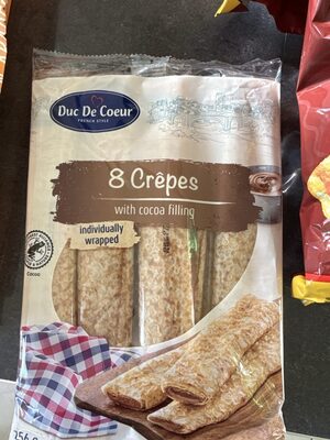 Crêpes mit Schokoladenfüllung