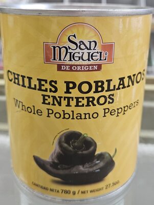 Chiles Poblanos enteros "San Miguel"