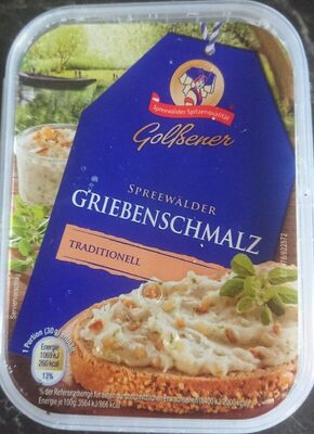 EDEKA Golßener Spreewälder Zwiebelschmalz Traditionell 200g 1.89€ 1kg 9.45€ GTIN 4024698051904