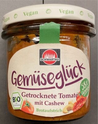 Gemüseglück -Brotaufstrich Getrocknete Tomate mit Cashew