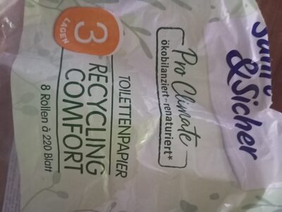 Toilettenpapier Recycling Comfort, 3 Lagen