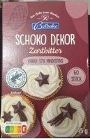 Schoko Dekor Zartbitter