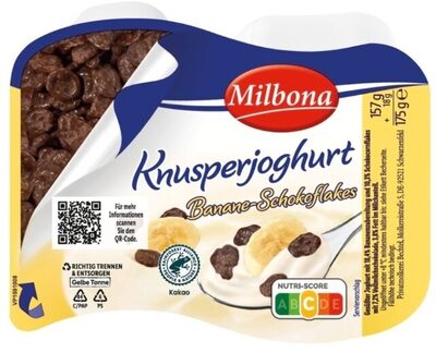 Knusperjoghurt Banane-Schokoflakes