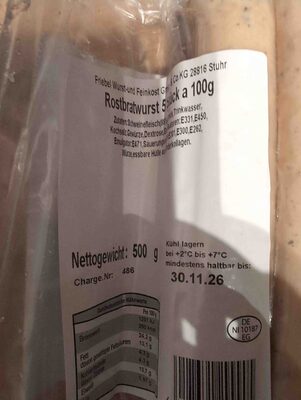 Rostbratwurst
