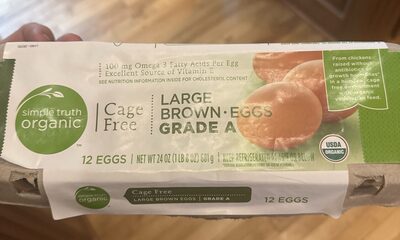 Cage free grade a large brown eggs