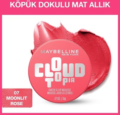 Maybelline New York Cloudtopia Moonlit Rose Cheek & Lip Mousse