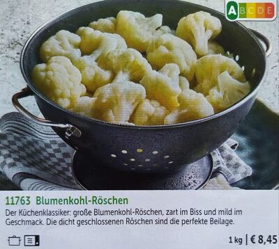 Blumenkohlröschen. Gemüse. TK