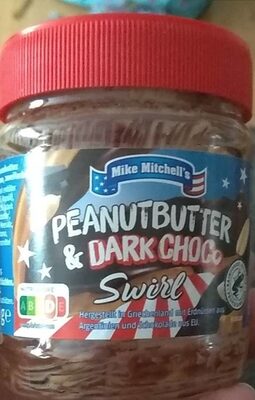 Erdnussbutter mit dunkler Schokoladencreme