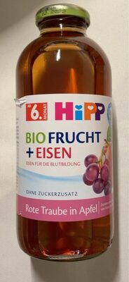 Bio Fruchtnektar Rote Traube in Apfel