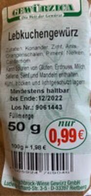 Lebkuchengewürz