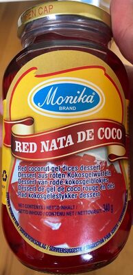 Rote Kokosgelwürfel