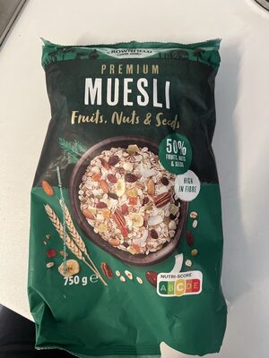 Premium Müesli mit Früchten, Nüssen und Kernen
