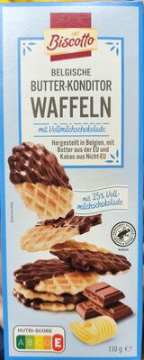 Belgische Butter-Konditor Waffeln Vollmilchschokolade