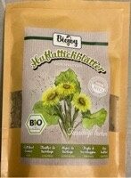 Huflattichblätter geschnitten