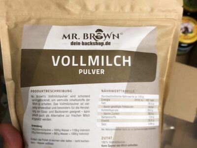 Vollmilch Pulver