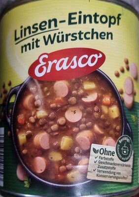 Linsensuppe mit Würstchen
