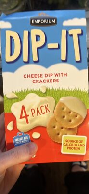 Cheese Dip with Crackers