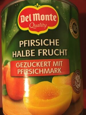 Pfirsiche halbe Frucht