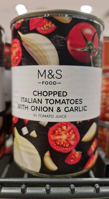 Marks & Spencer Chopped Italian Tomatoes with Onion & Garlic