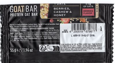 ESN Goat Bar Protein Oat Bar Berries Flavor