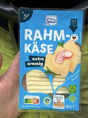 Gutes Land Rahm kase