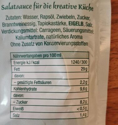 Zum Dorfkrug Sylter Salatsauce
