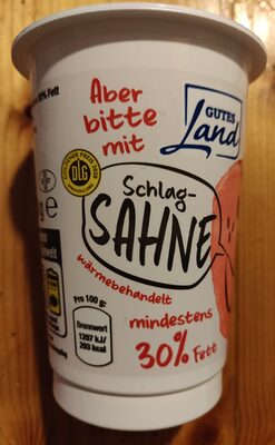 Gutes Land Schlagsahne