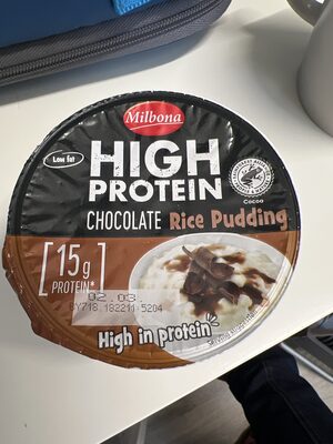 Milbona High Protein Chocolate Rice Puddibg