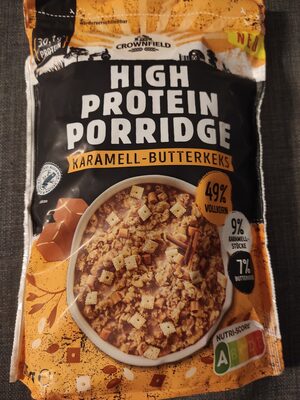 CROWNFIELD High Protein Porridge - Karamell Butterkeks