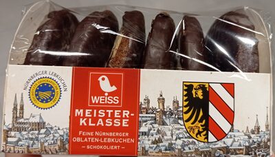 Weiss Oblaten Lebkuchen schokoliert