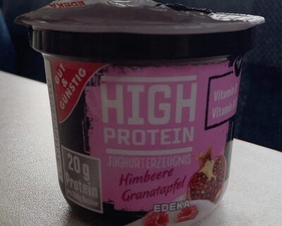 EDEKA High Protein Joghurtzeugnis Himbeere Granatapfel