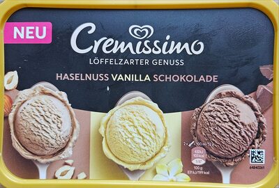 Langnese Cremissimo Haselnuss Vanilla Schokolade