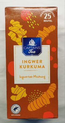 Captains Tea Ingwertee-Mischung Ingwer Kurkuma