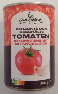 la campagna gehackte Tomaten mit Knoblauch