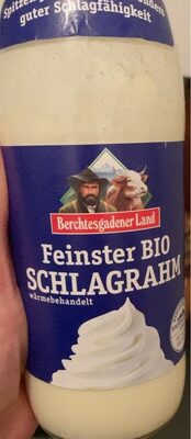 Berchtesgadener Land Feinster Bio Schlagrahm