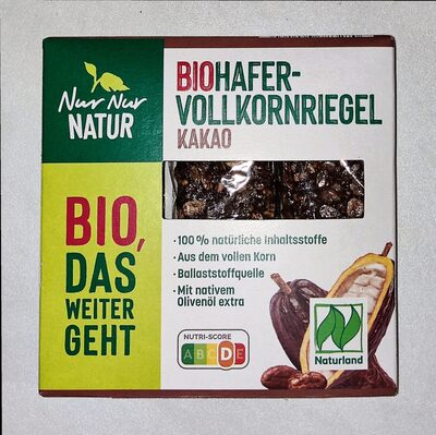 Nur Nur Natur Bio-Hafervollkornriegel - Kakao