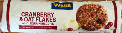 wasa Wholegrain Biscuits - Cranberry & Oat Flakes