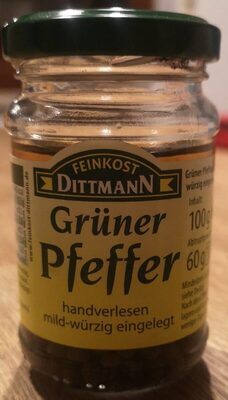 Dittmann Pfeffer, Eingelegter Grüner Pfeffer