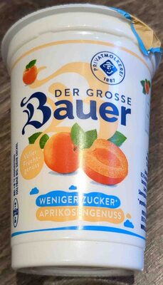 Bauer Aprikosenjoghurt weniger Zucker