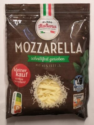 Mondo Italiano Mozzarella schnittfest gerieben