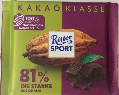 Ritter Sport Kakao Klasse die Starke - 81%
