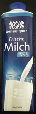 Weihenstephan Alpenmilch 1,5% Fett