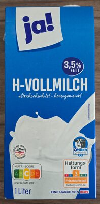 Ja! Vollmilch, 3,5% Fett