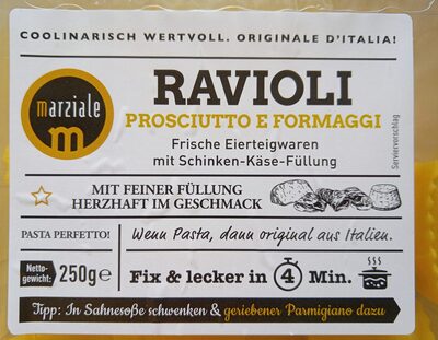 Marziale Ravioli prosciutto e formaggio