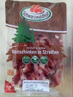 Schwarzwaldhof Rohschinken in Streifen